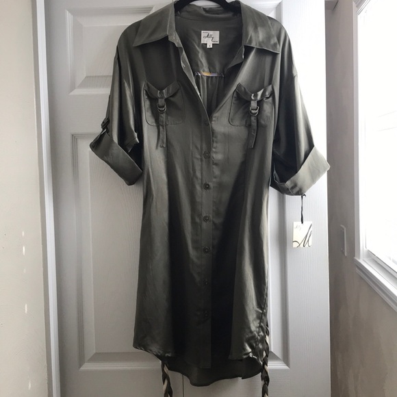 Milly size 4 silk Shirt dress. Brand new. - Picture 3 of 11
